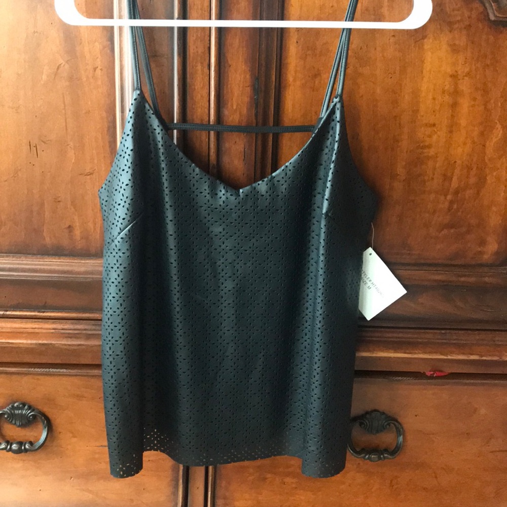 Faux Leather Tank